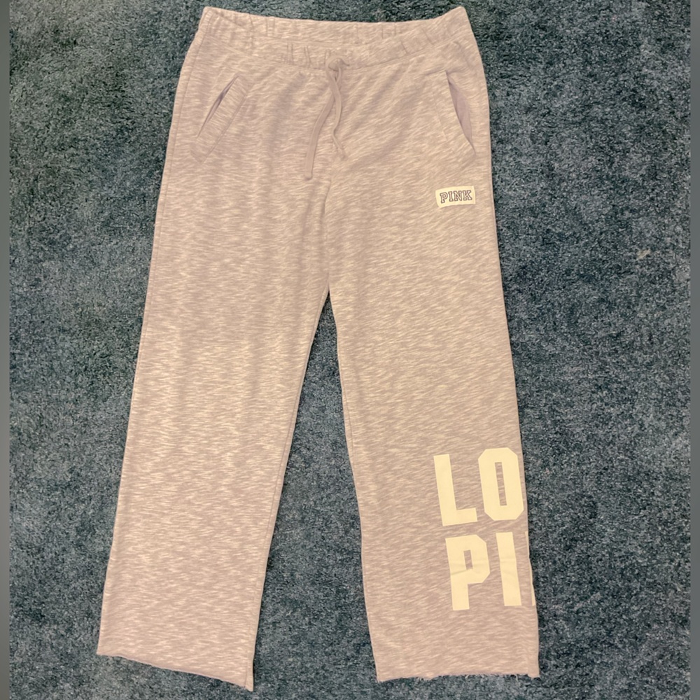 PINK Victoria’s Secret EVERYDAY LOUNGE BOYFRIEND PANT Light Purple sz Large